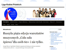 Tablet Screenshot of ligakobietpolskich.pl